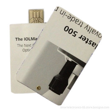 Paper Card USB Flash Drives, 64MB-128GB, High Speed, Webkeys, Custom Printing Available